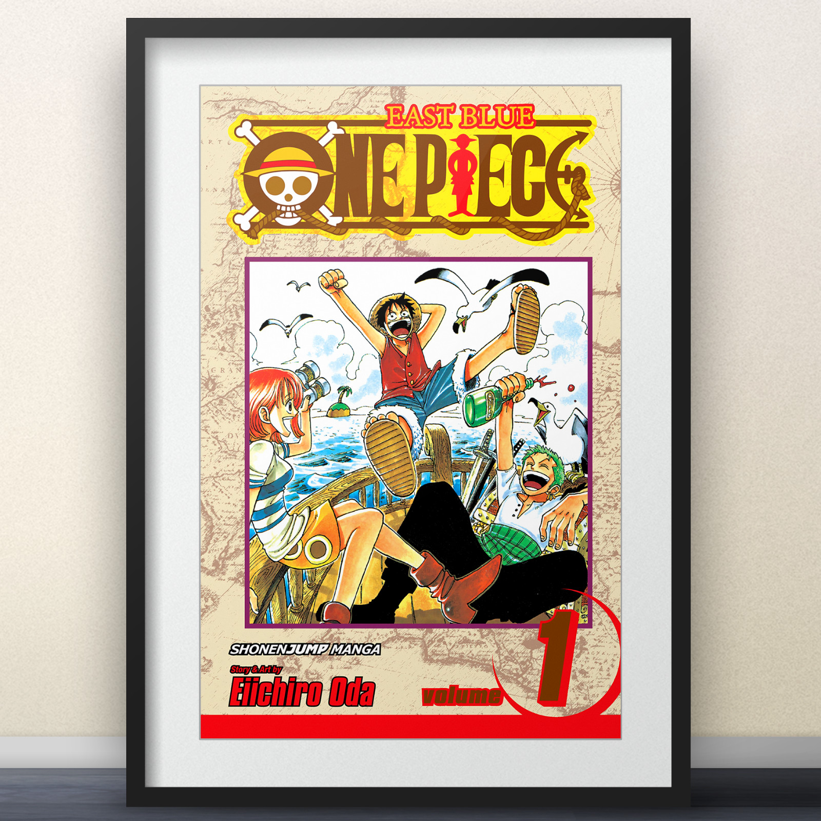 One Piece - Vol 1 Cover Art - 11x17" Poster - Art Poster Anime NAMI wall art