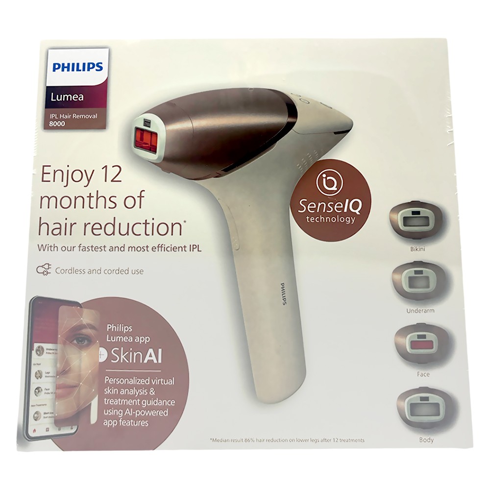 1set Philips Lumea 8000 Series IPL Hair Removal BR1932