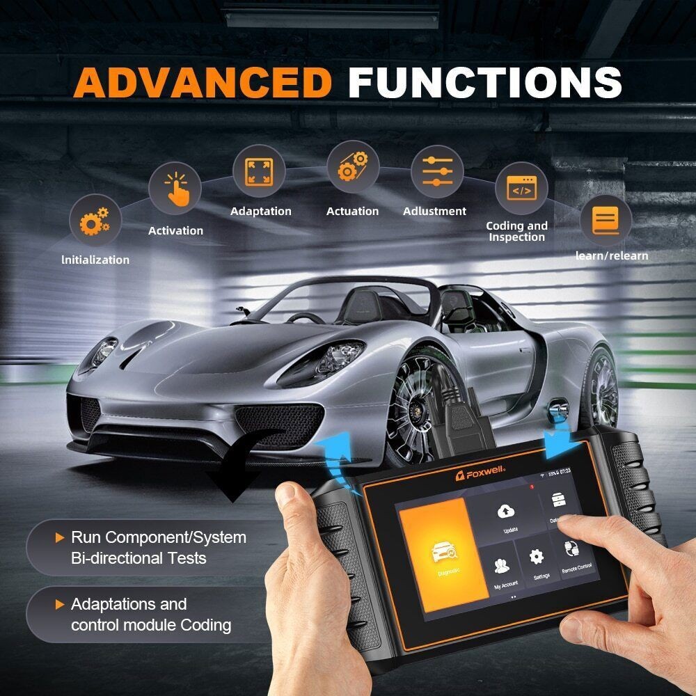 For Chrysler OBD2 Scanner FOXWELL NT710 Auto Bidirectional Ecu Coding TPMS ABS