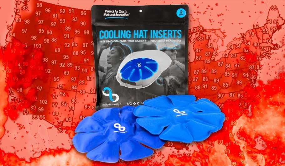 ChillerBody Reusable Cooling Hat Insert for Hard Hats, Helmets, Caps & More