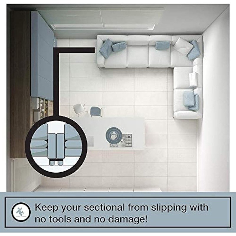 Sectional Sofa Connectors Straps Sturdy Support No More Gaps Easy Installation