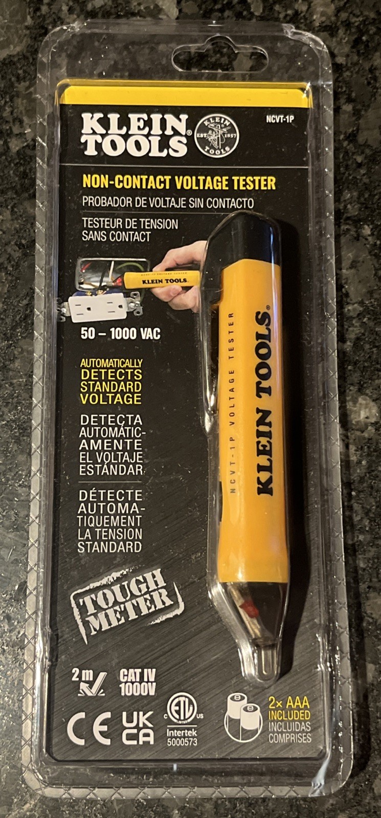 Klein Tools NCVT1P Non-Contact Voltage Tester Pen, 50 to 1000V AC.NEW FREE SHIP