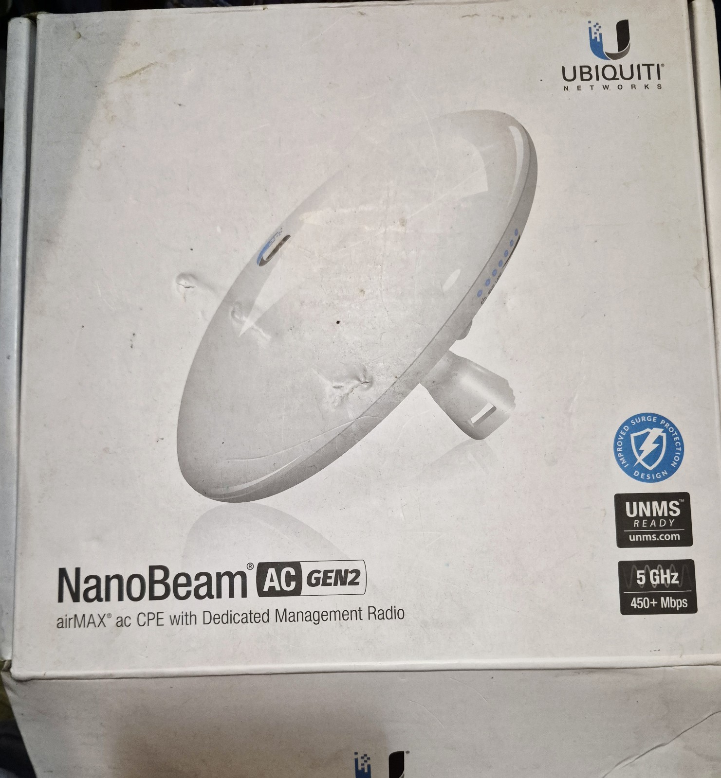 Ubiquiti Networks 1 Pack NBE-5AC-GEN2 NanoBeam ac Gen2 airMAX ac CPE