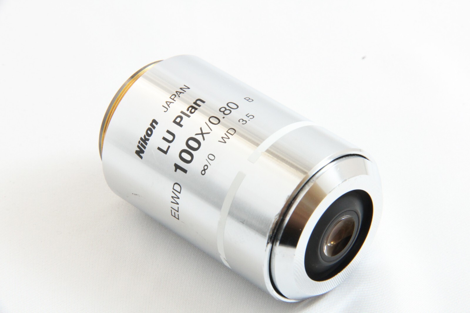 Nikon LU Plan ELWD 100x 0.80 B ∞/0 BD WD 3.5 Microscope Objective [32mm Thread]