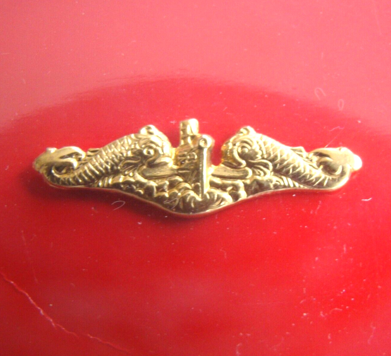 USN US NAVY USS SHIP SUBMARINE WARFARE MINI QUALIFICATION BADGE SWEETHEART PIN G