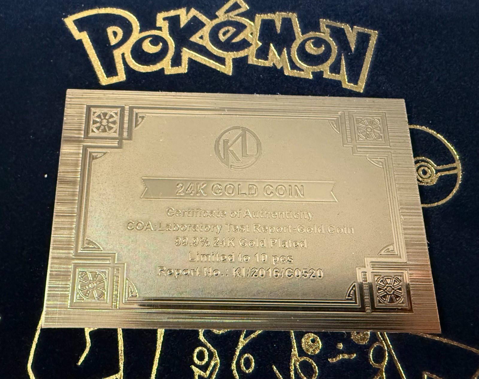 Pokemon Collectible 8pc. Gold Coin Set - 24K Gold-Plated Coins