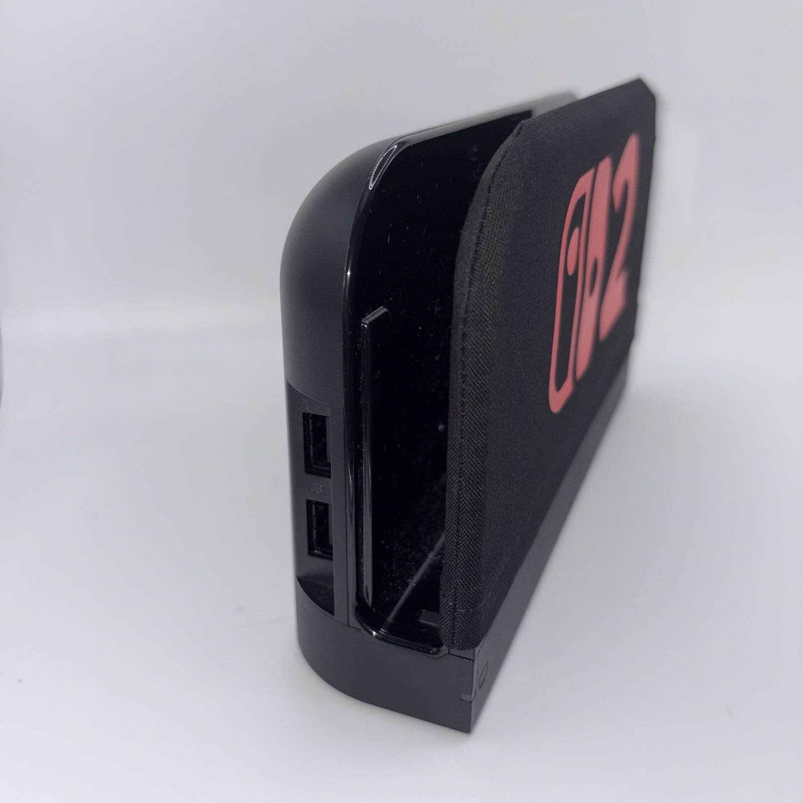 Nintendo Switch 2 Dock Cover Screen Protector Decor Sleeve Dock Sock Black & Red