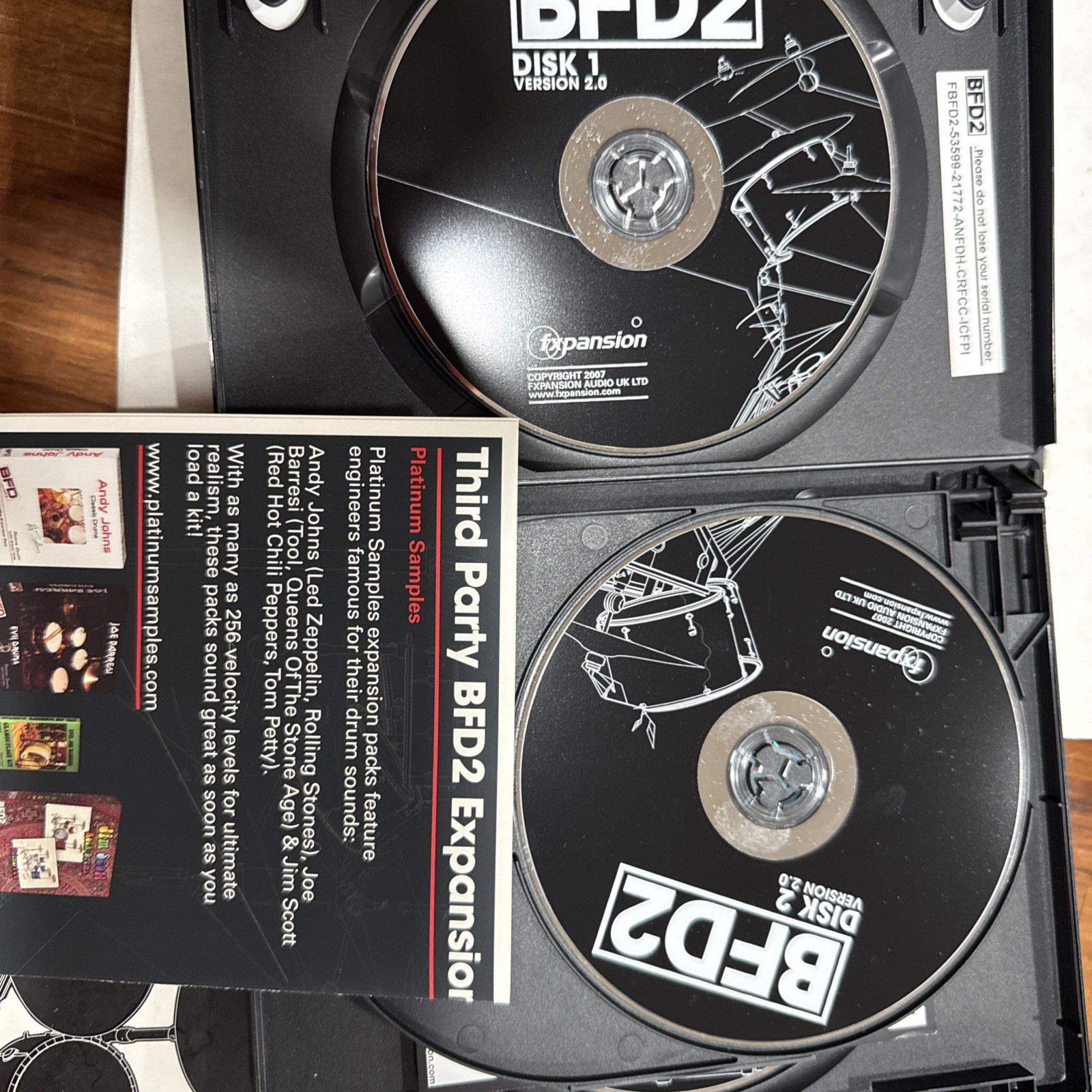 🥁 FXpansion BFD2 + Jazz & Funk + Percussion Expansion Pack (Complete DVD Set)