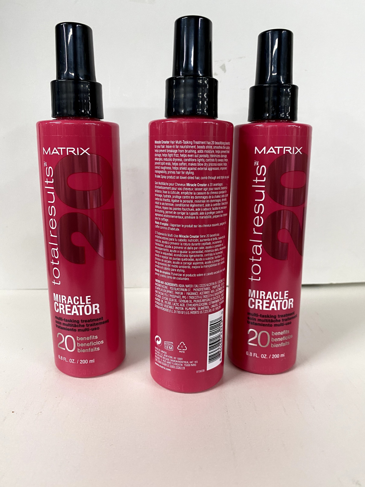 3 Pack -Matrix Total Results Miracle Creator Multi-Tasking Treatment 6.8 oz