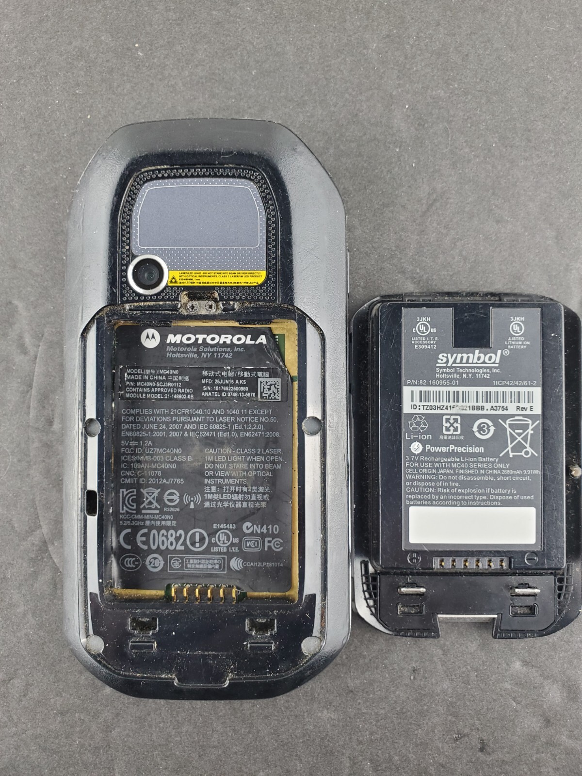 motorola symbol mc40 NEEDS BATTERY