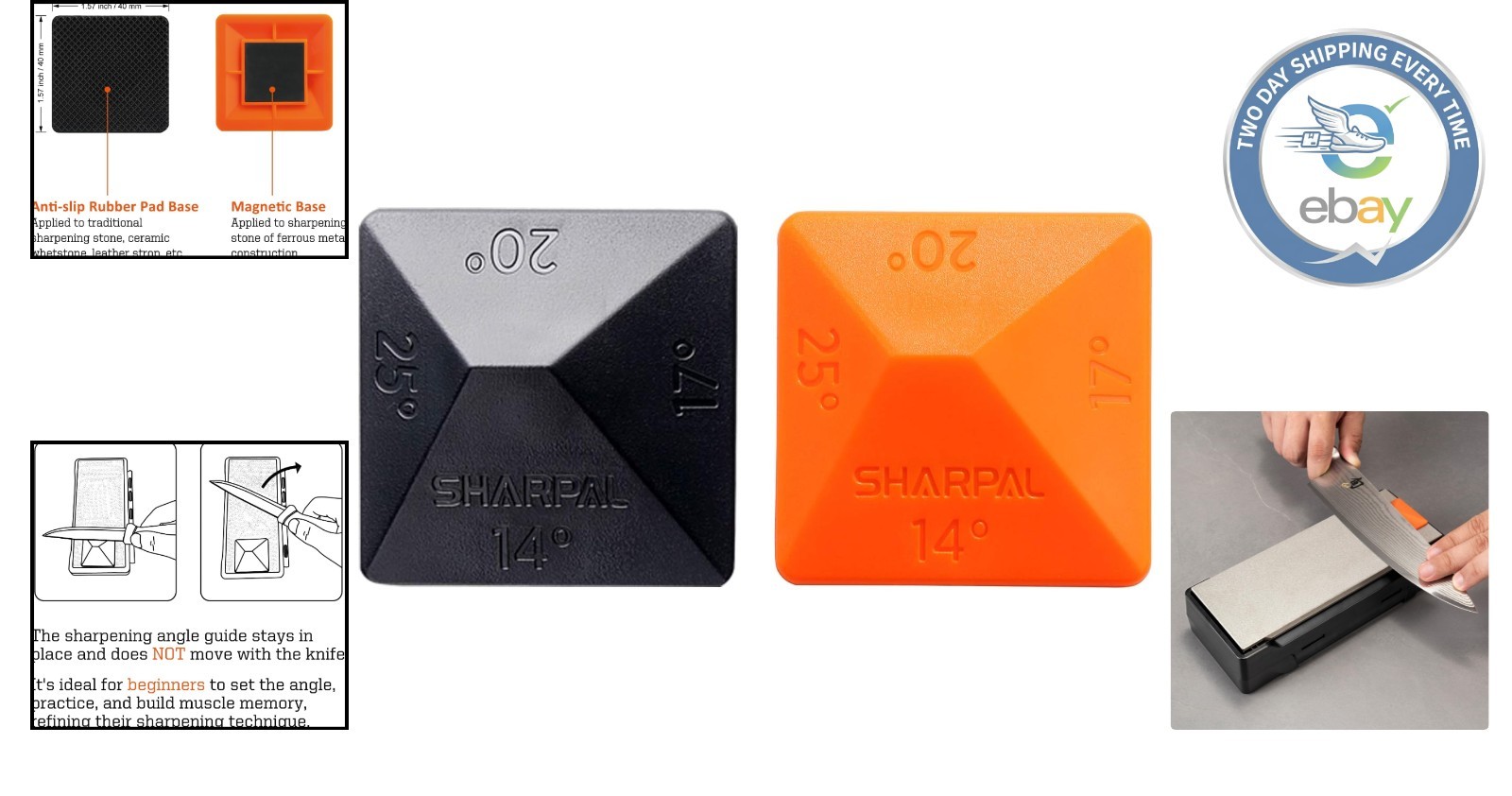 Compact and Lightweight Angle Sharpening Guides for Precision Blade Maintenance