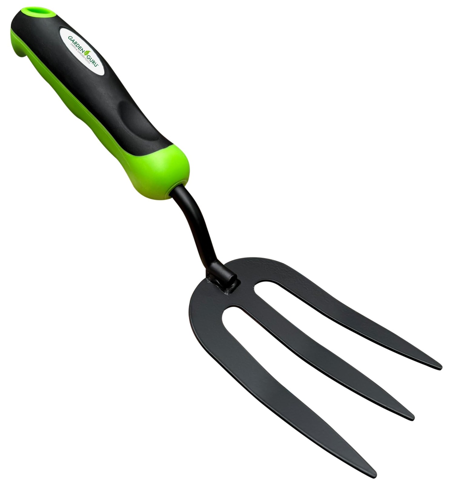 Garden Guru Hand Weeder Fork Tool – Rust Resistant High Carbon 1 Pack, Green