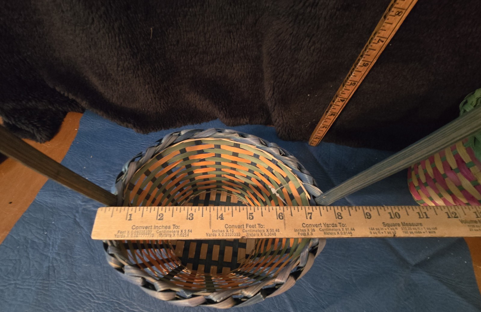 6 Vintage Easter And Decorative Wood Baskets