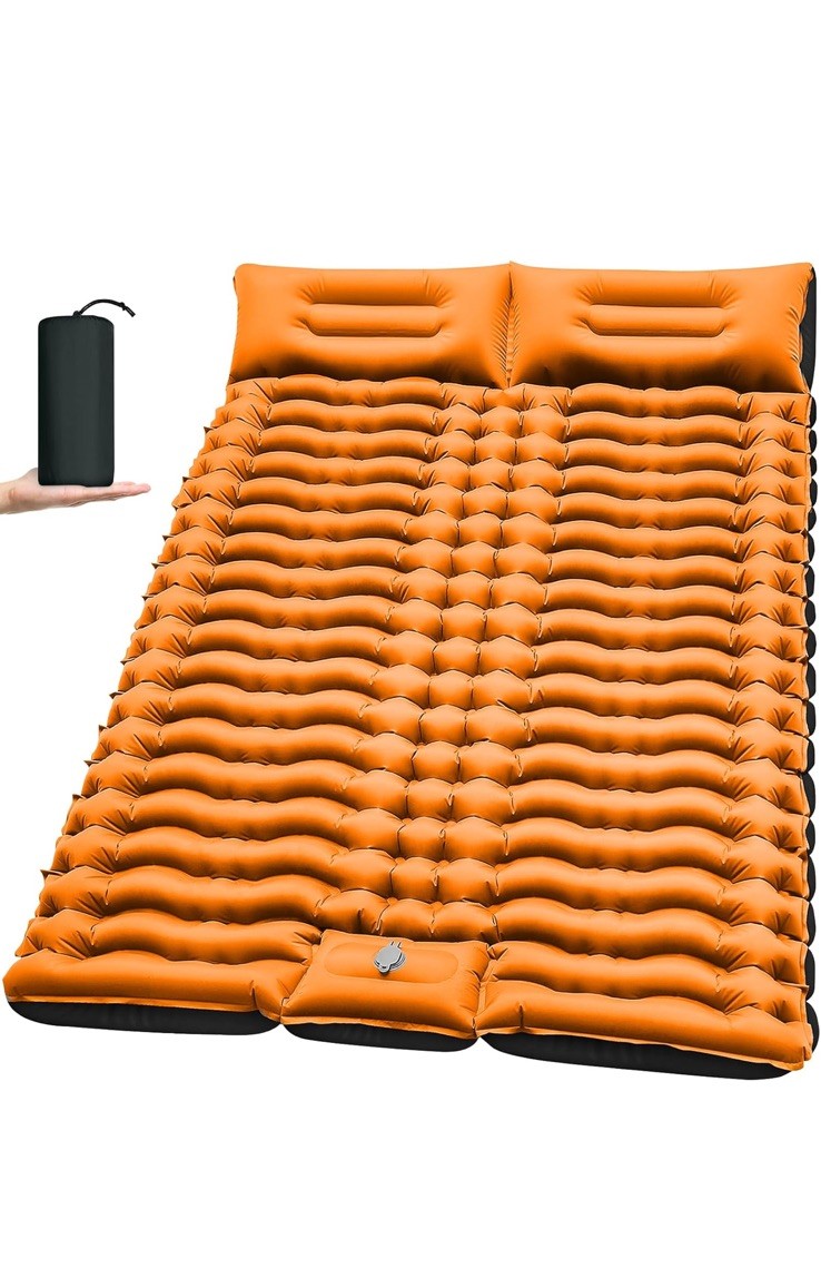 Yuzonc Double Sleeping Pad for Camping, 4" Extra Thick, Nylon
