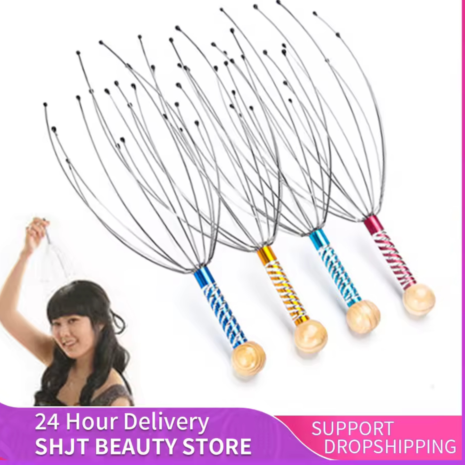 Octopus Head Massager Scratching Scalp Relaxation Relief Body Massager Scratcher