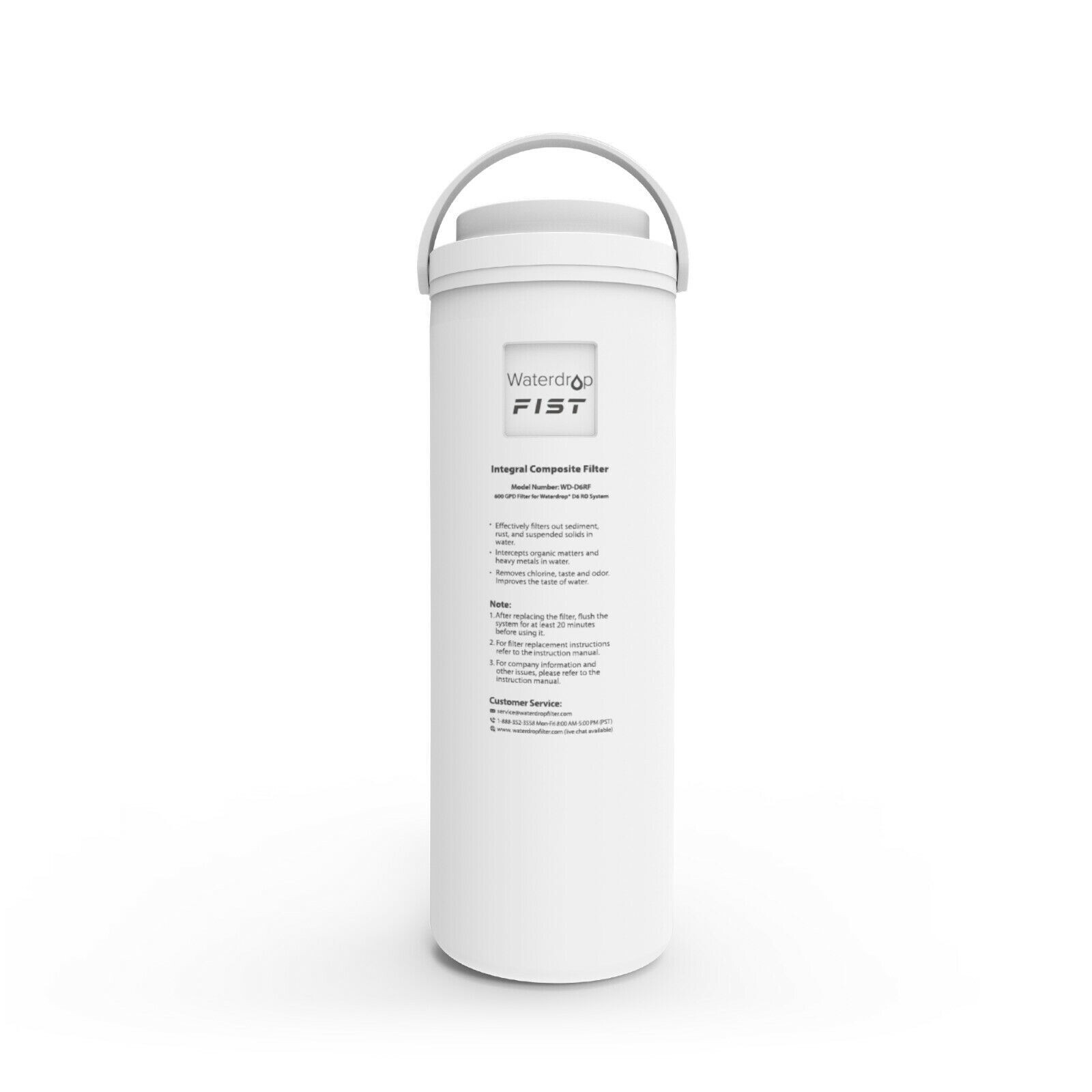 Waterdrop Refurbished D6 Reverse Osmosis System with WD- D6RF, 2 Filters, 2 Year