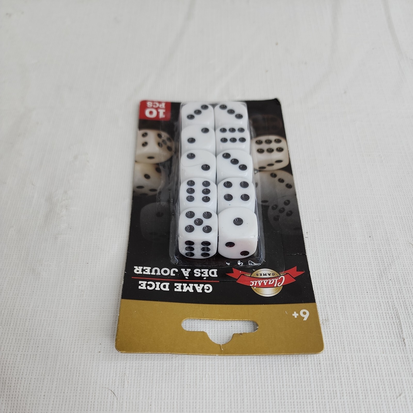 CLASSIC GAMES GAME DICE 10 PIECES SET - NOS