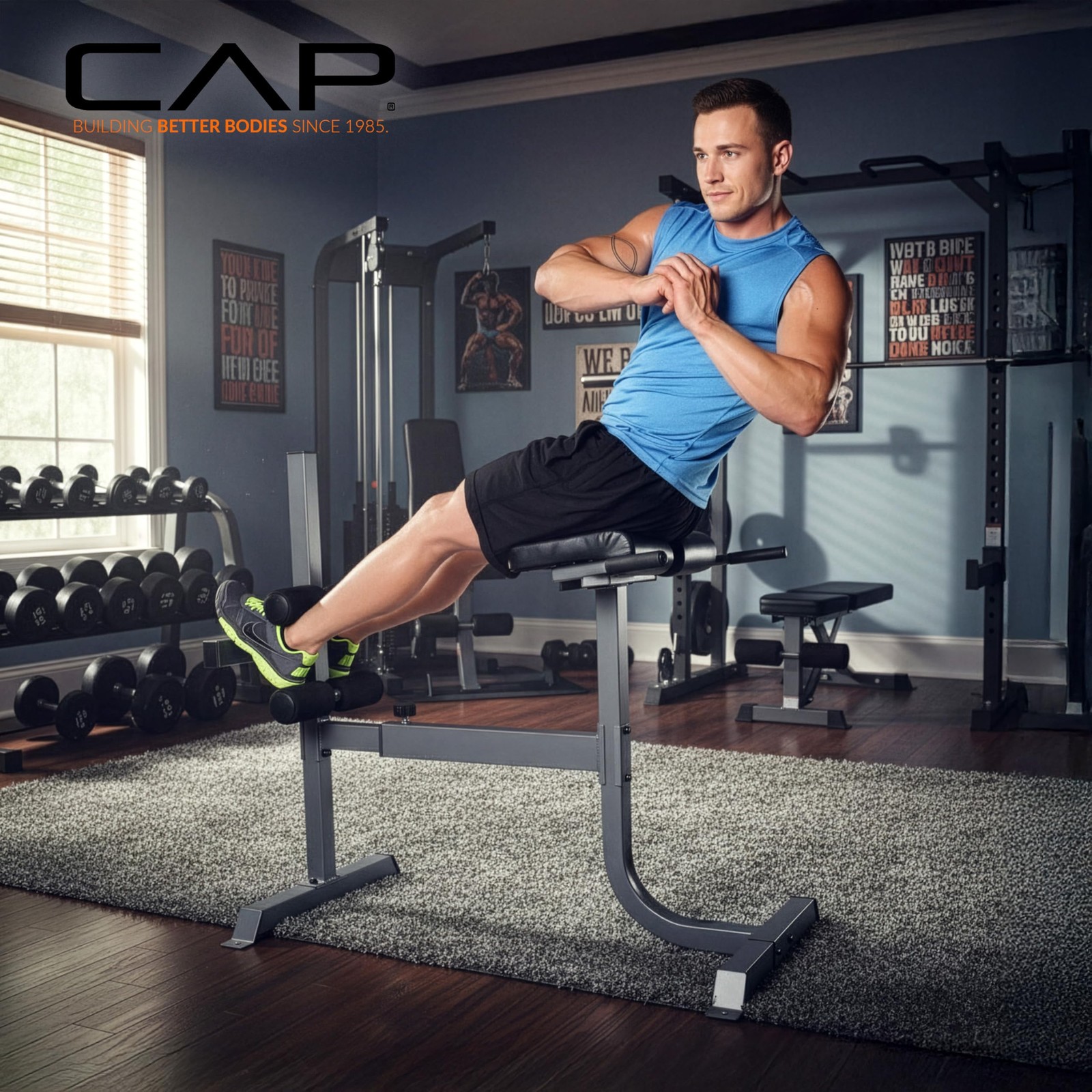 CAP Strength Roman Chair, Gray