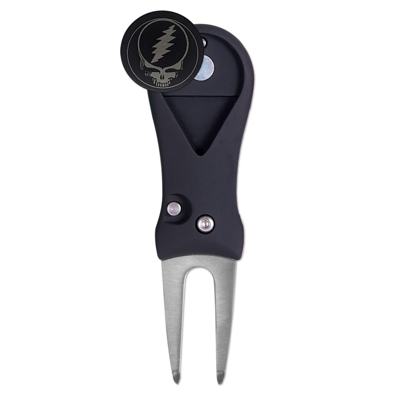 The Grateful Dead Golf Ball Marker + Switchblade Divot Tool Gift