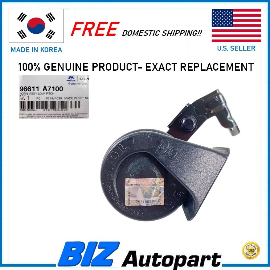 GENUINE⭐LOW PITCH HORN ASSEMBLY FOR 2014-2018 KIA FORTE 5 KOUP # 96611-A7100