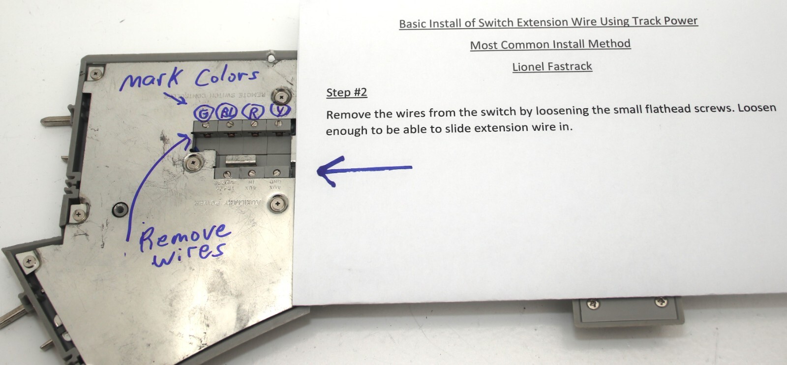 Lionel Fastrack Switch Remote Wire Extender, (40 Feet), Wire + Quick Connectors