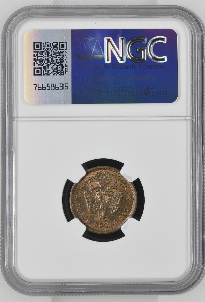 Mexico 1 Centavo 1927 Mo NGC MS 64 BN
