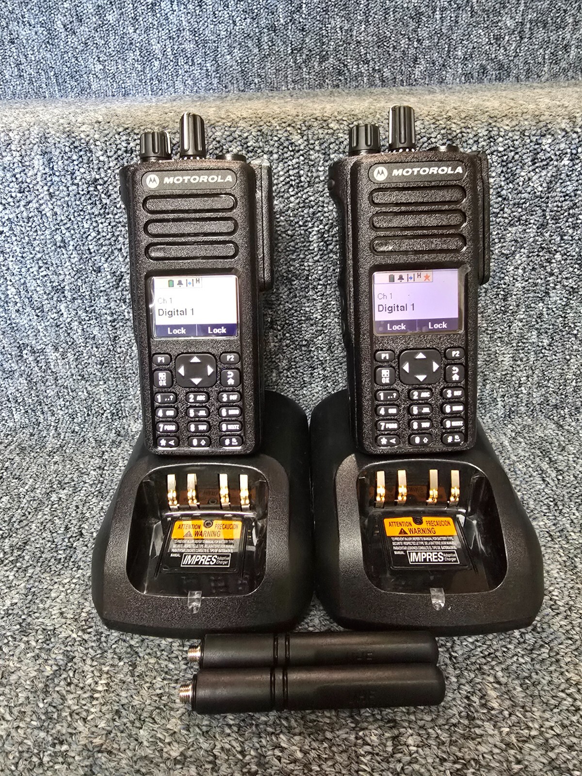 Set of 2 Motorola XPR7550 Digital DMR 403-512 UHF MotoTrbo REFURB Buy 1-9 sets