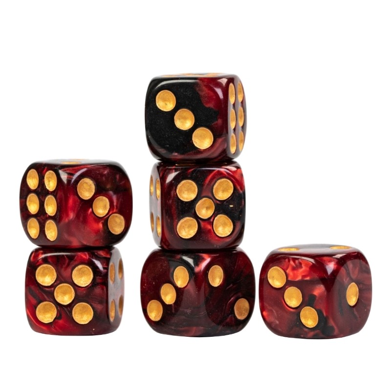 20 Pieces Acrylic Round Corner Dices 6 Sided Table Game Dices Smooth Surface