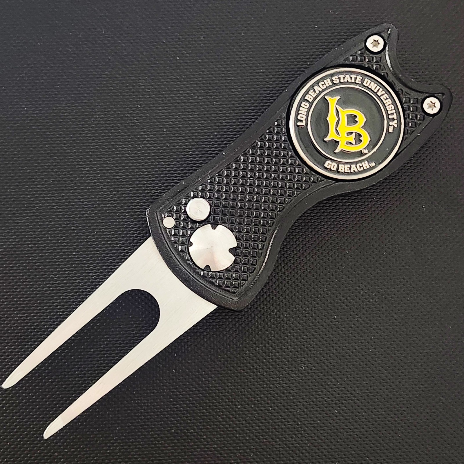 Long Beach State University Switchblade Divot Tool 2-Sided Golf Ball Marker