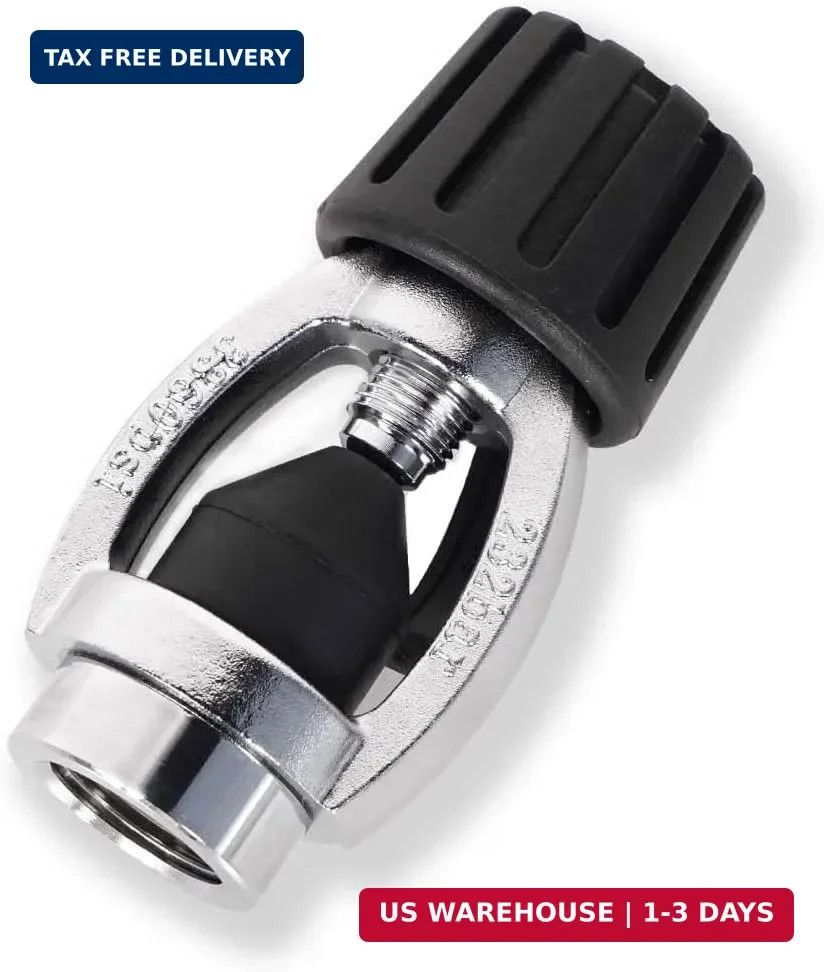 Scuba Diving Din to Yoke Adapter, Diving Regulator to Yoke Converter with Dust C