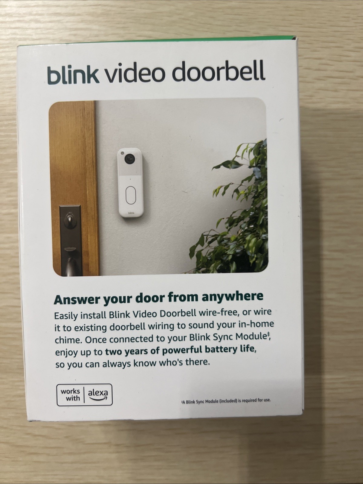 Blink Video Doorbell 2nd Gen + Sync Module Core - System #0892