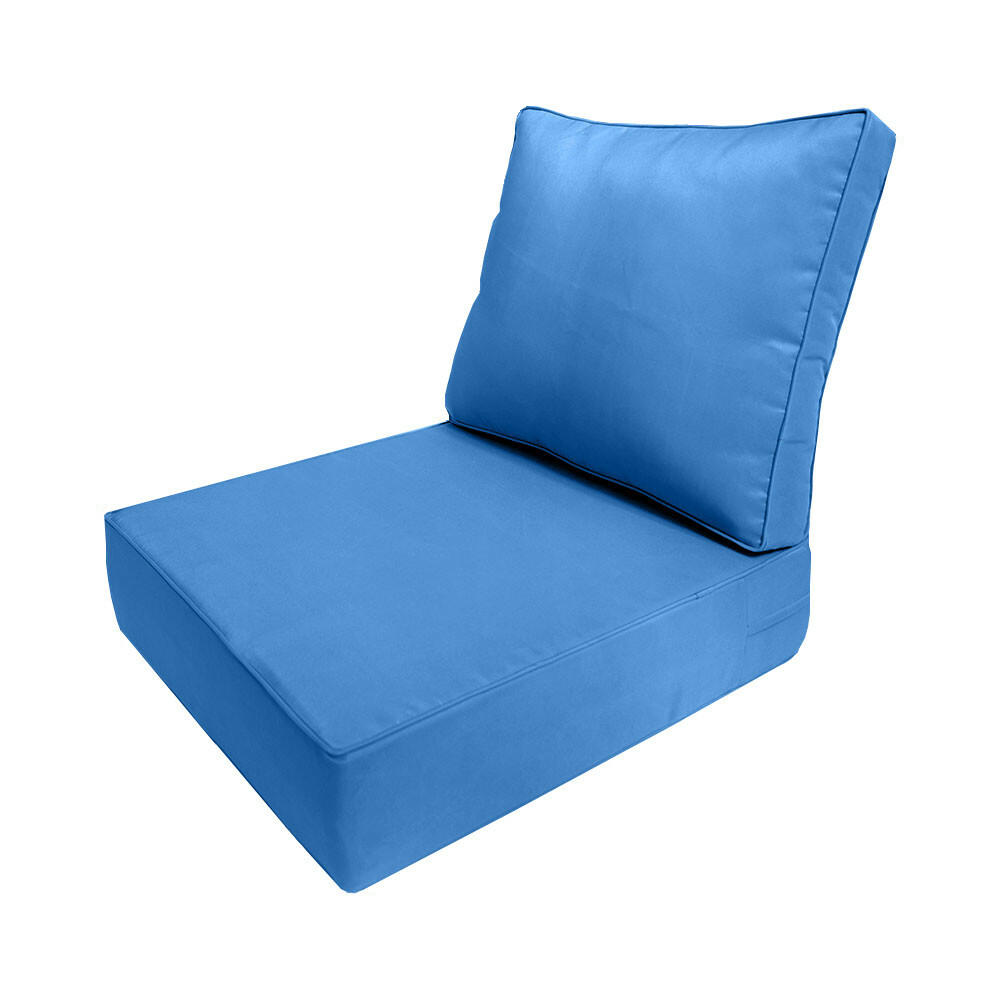 |SLIPCOVER ONLY| Outdoor Same Piped Deep Seat Backrest Pillow Cover Large AD102