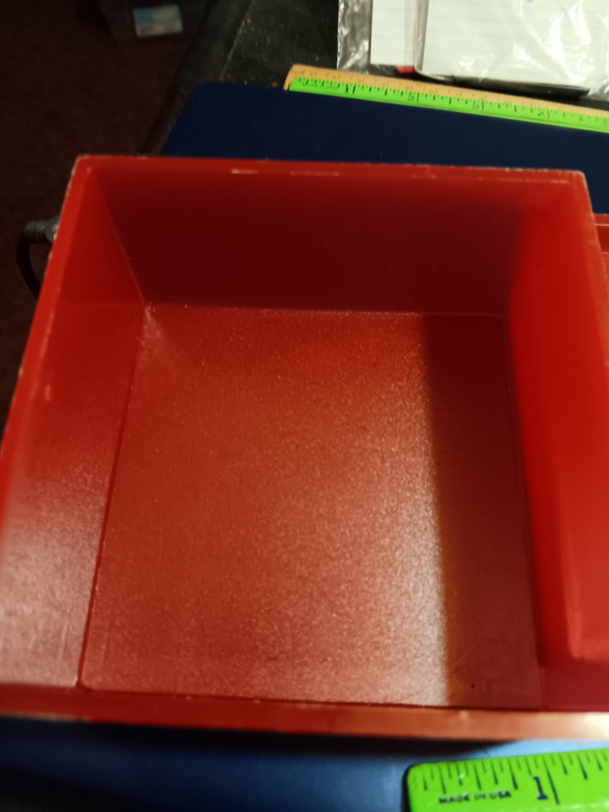 Anne Klein RED Plastic Presentation display Storage Case- 3.75"x1.5" (23-1718)