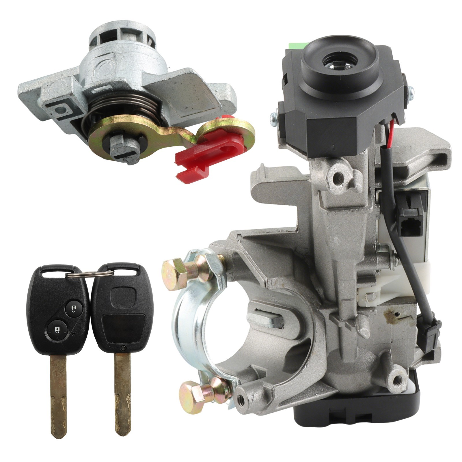 For Odyssey 2005-2010 Ignition & Door Lock Cylinder Switch Assembly Set 2 Keys