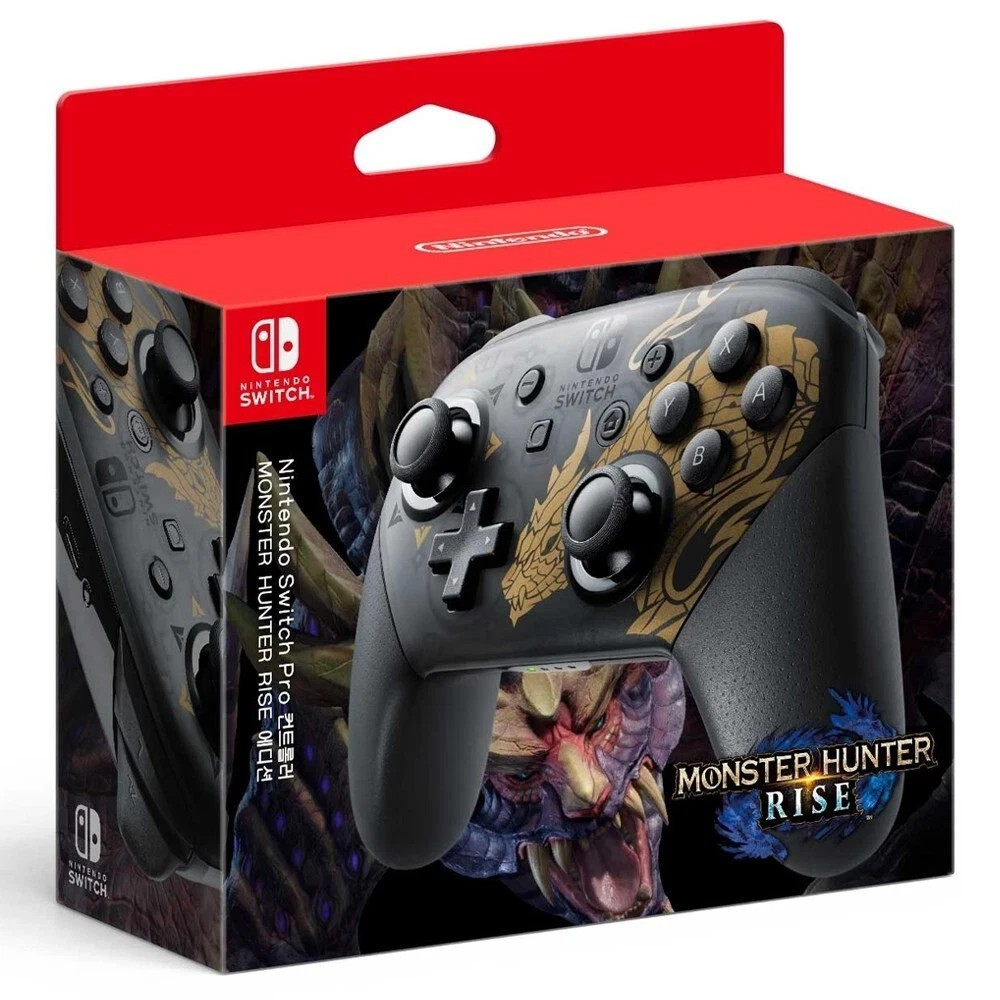 Nintendo Switch Pro Controller - Monster Hunter Rise Limited Edition US
