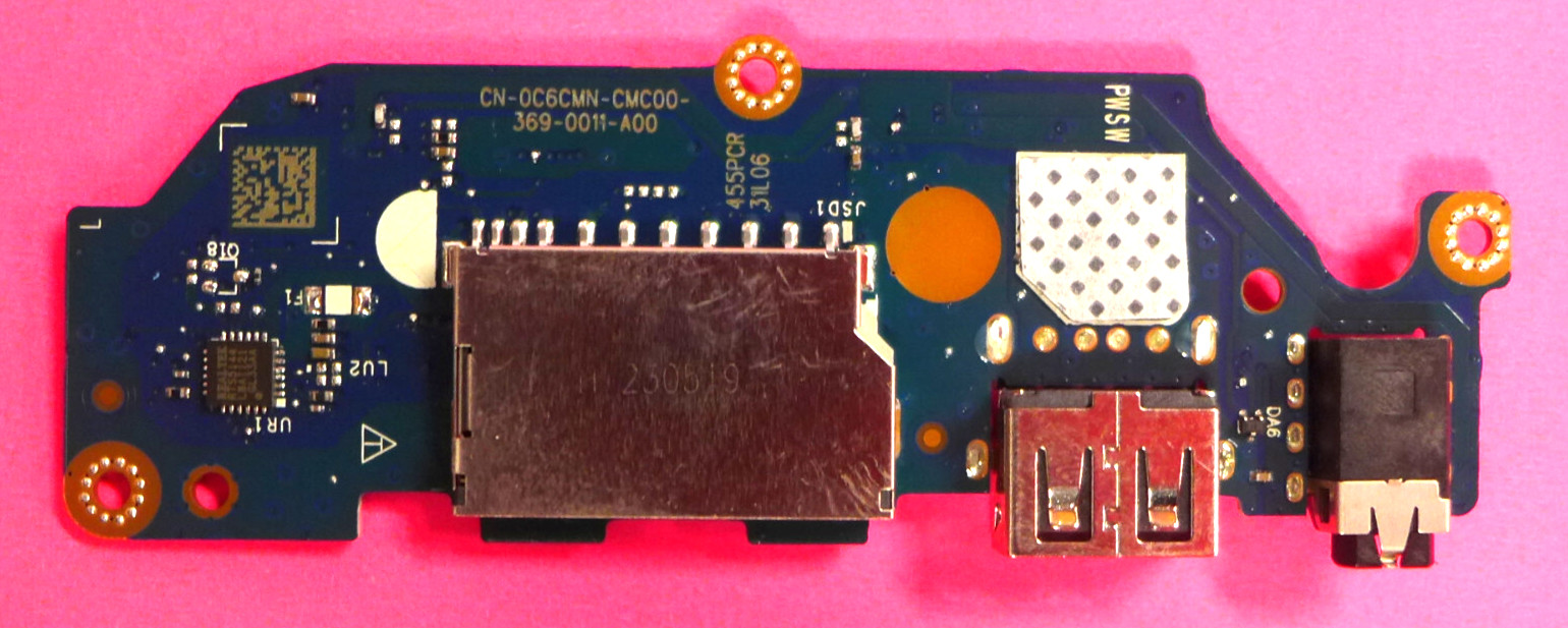 Genuine Dell Inspiron 3511 USB Audio Port SD Card Reader IO Board LS-L241P C6CMN