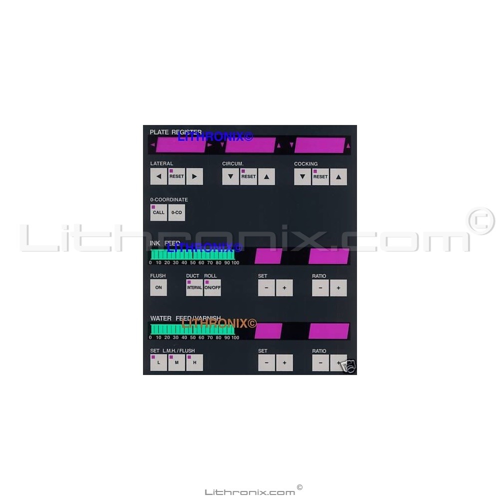 Komori Lithrone PQC-III 7c IWR Unit Selection Membrane