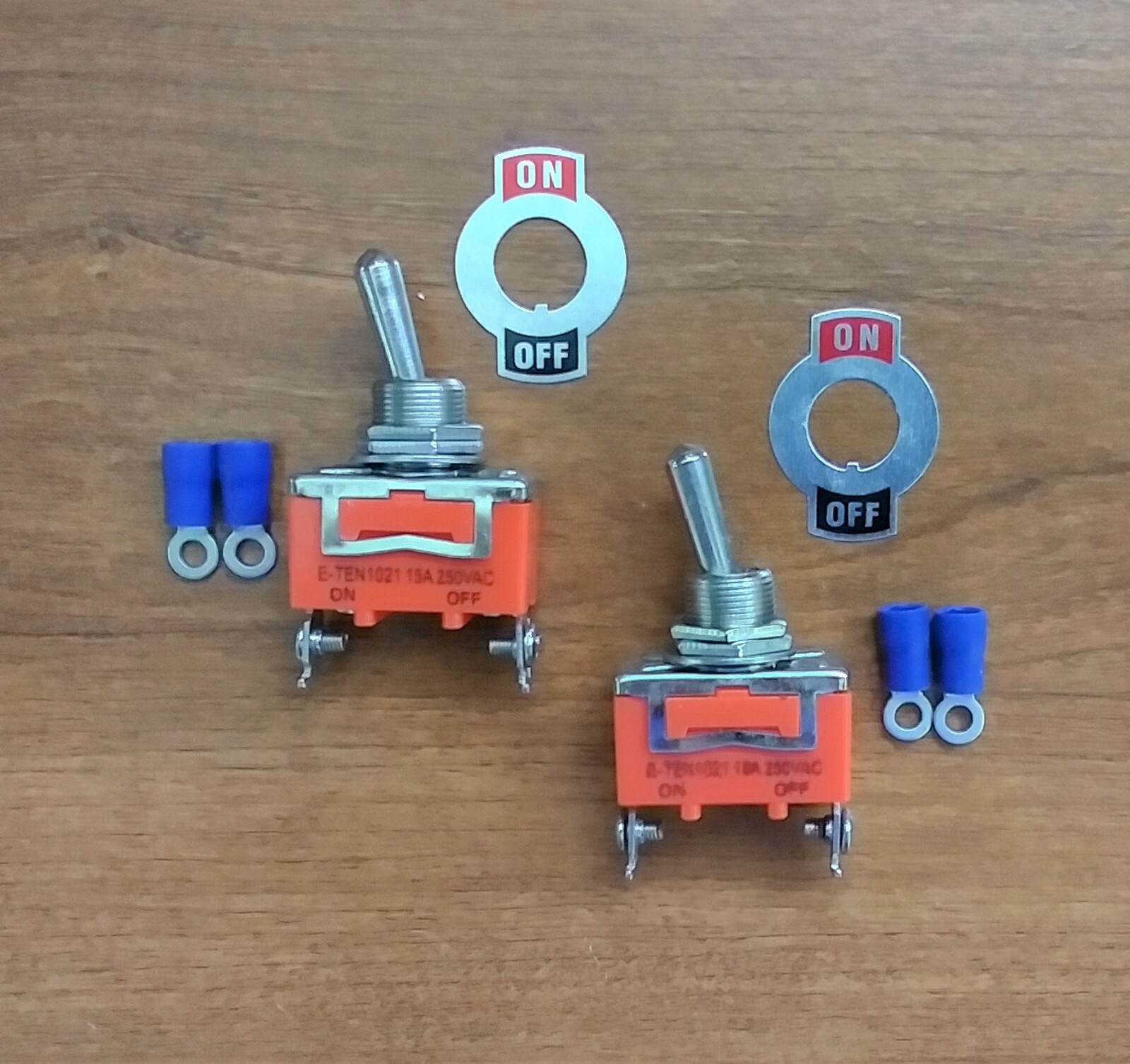 2 BBT Brand On/Off Heavy Duty Marine Grade Toggle Switches