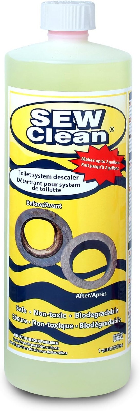 Brand New, 1218-MQ SEW Clean - 1 Quart, Yellow