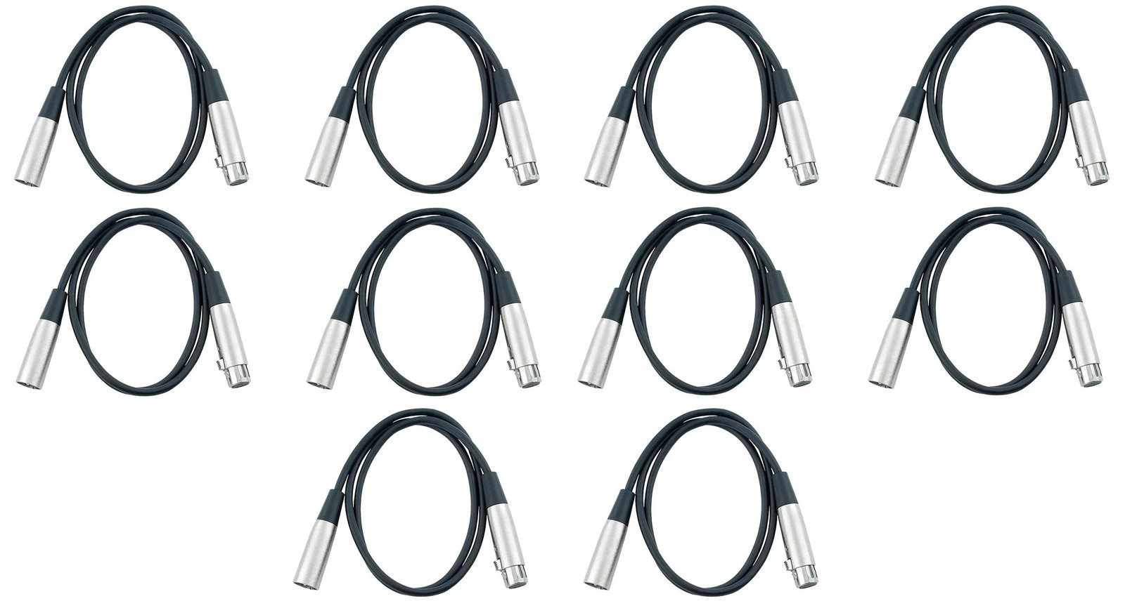 Cable Up DMX-XX525-TEN-K Cable, DMX 5pM-5pF 25ft 10-Pack