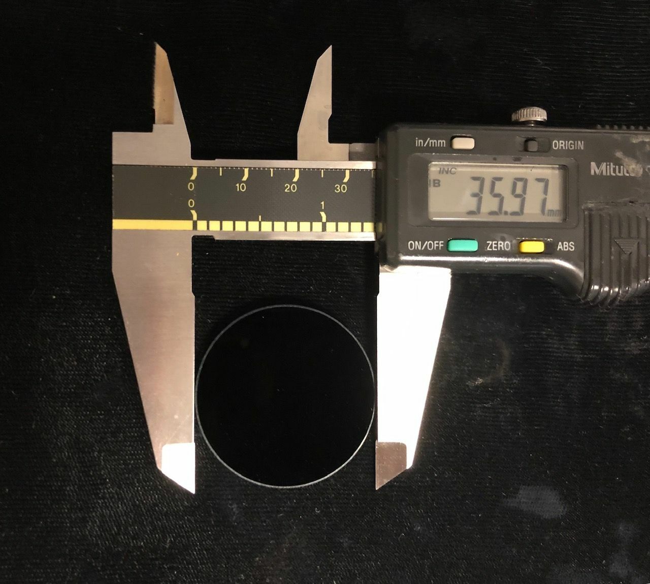 UV BANDPASS FILTER UNMOUNTED 36mm Ø - UV PHOTOGRAPHY