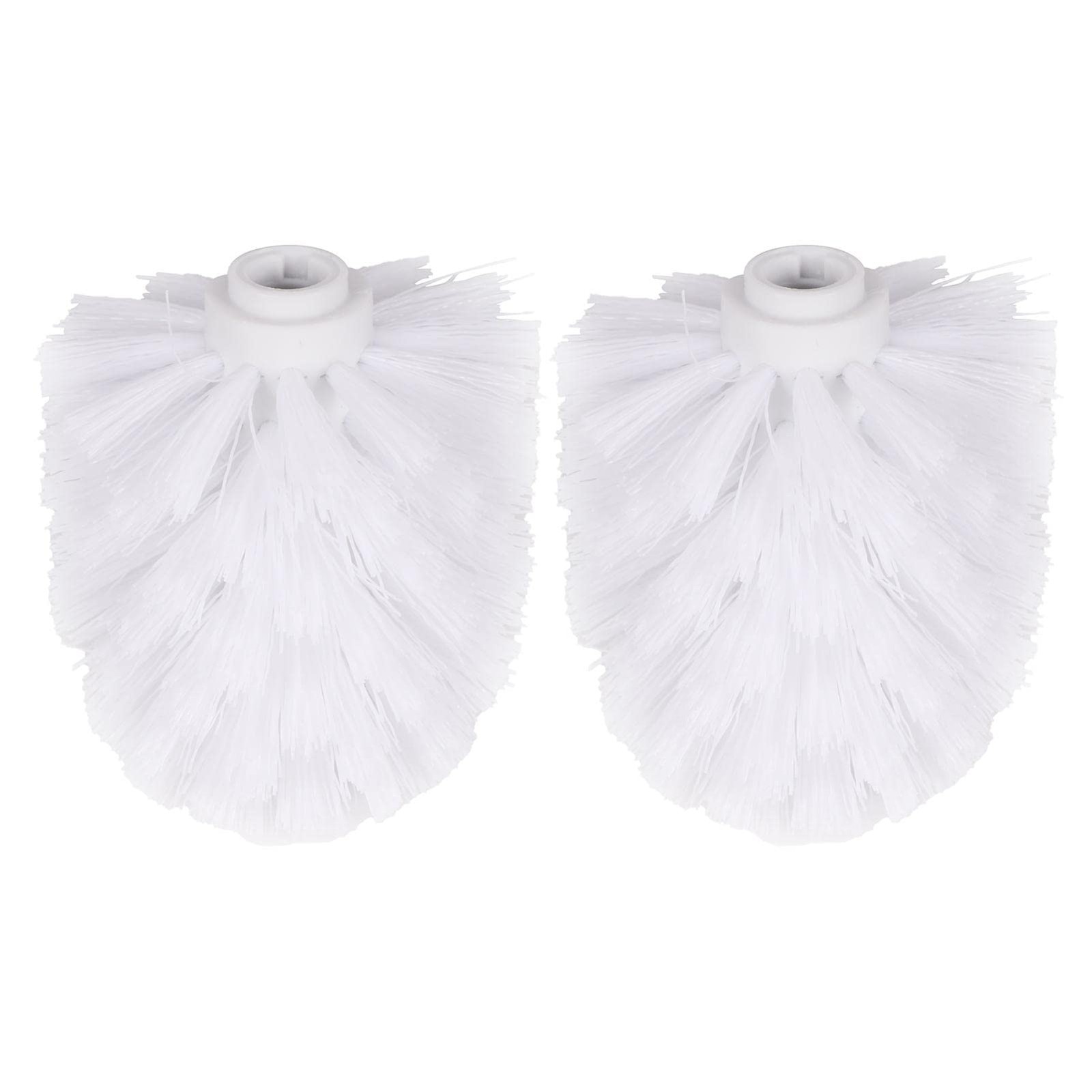 Faddare 2pcs Toilet Brush Replacement Head, Plastic free size, White