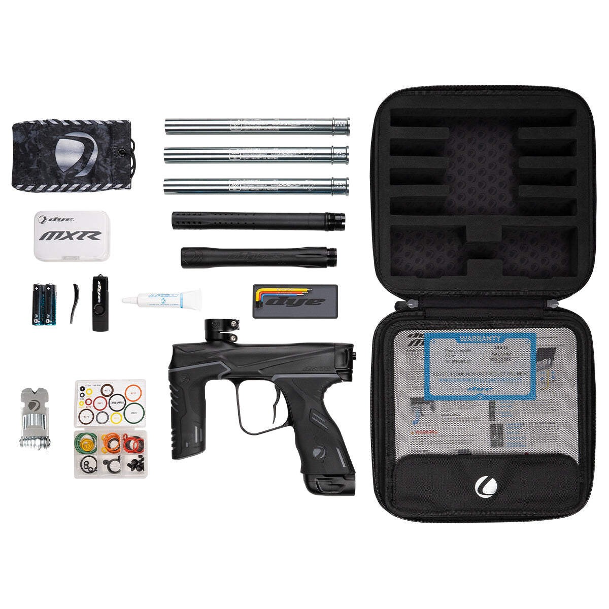 Dye MXR Paintball Marker - Darkness (Dust Black / Black)