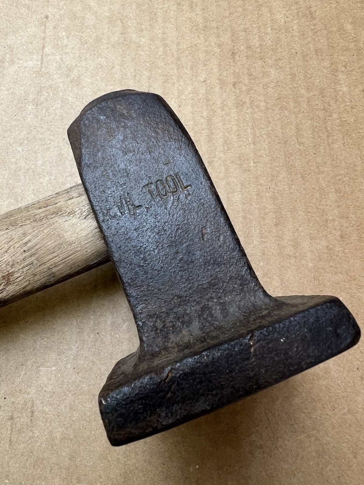 🇺🇸Vintage Devil-Tool Flatter Blacksmith Hammer 4+ Lbs. 3”x 3” Square Face🇺🇸