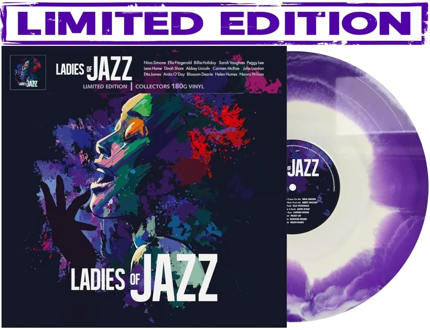 Various Artists – Ladies Of Jazz 12" LP Color in Color Vinyl Record