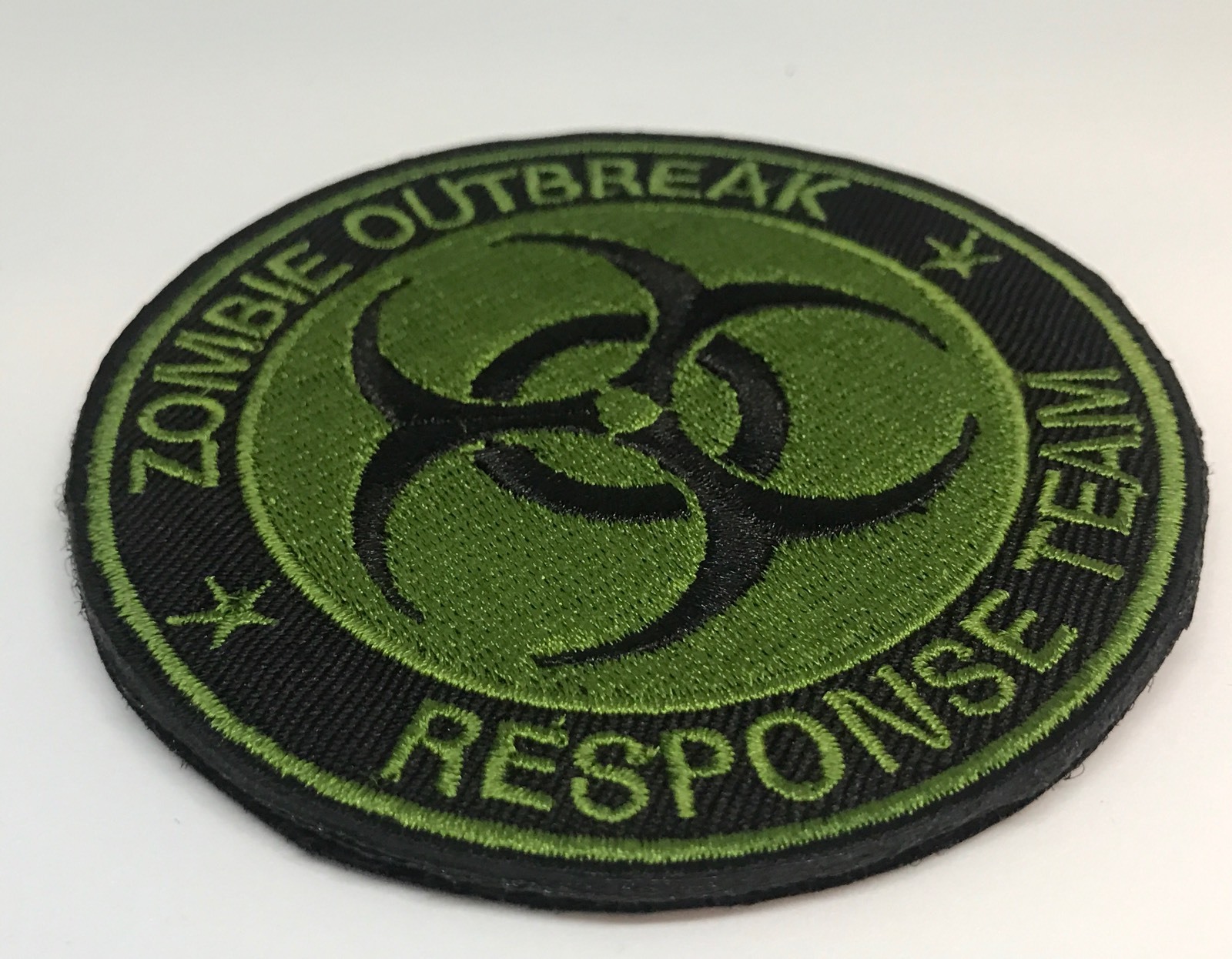 ZOMBIE HUNTER OUTBREAK RESPONSE TEAM TACTICAL BIOHAZARD OD GREEN Hook/Loop PATCH