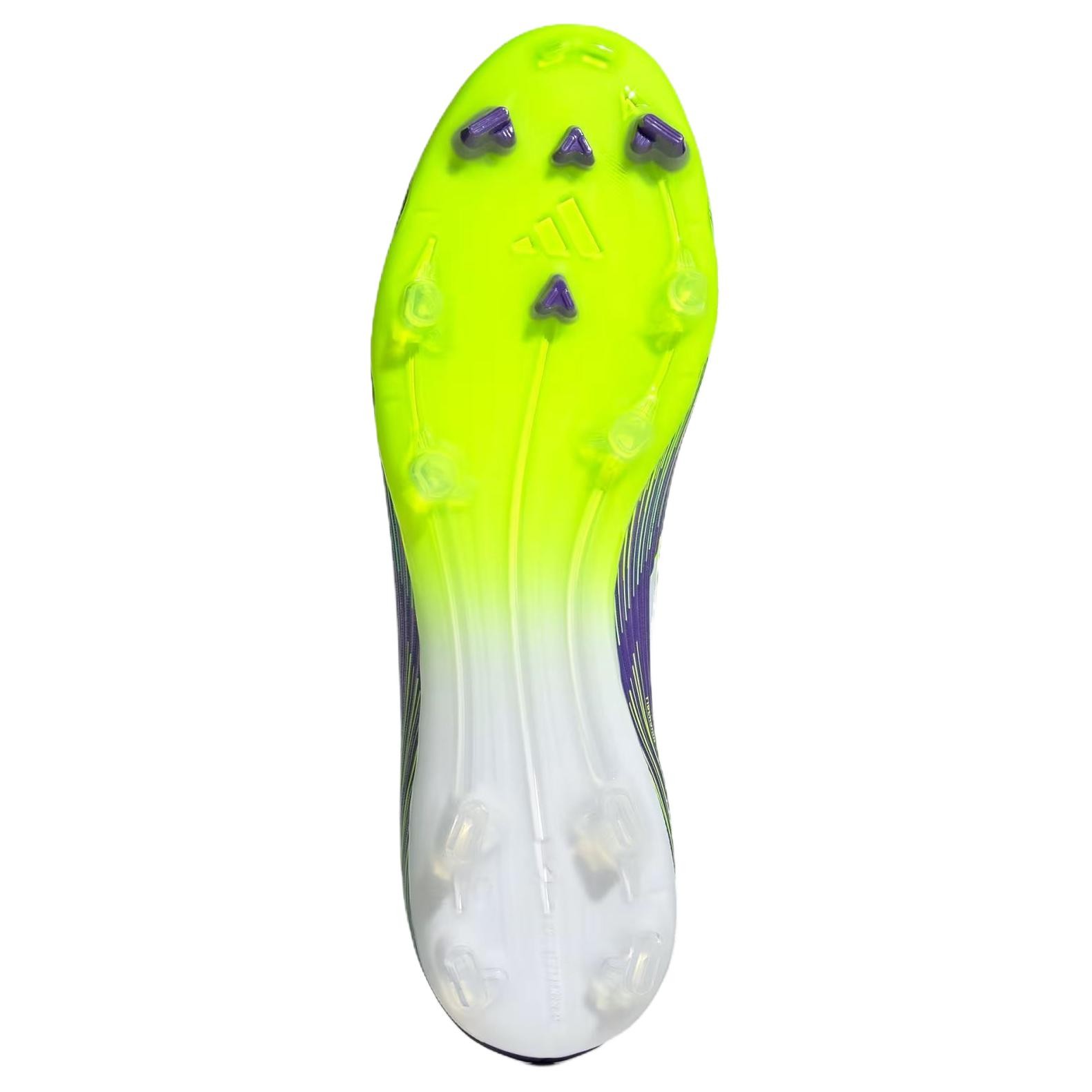 Adidas Adizero F50 League Laceless FG MG Purple Rush Lucid Lemon - JH7734
