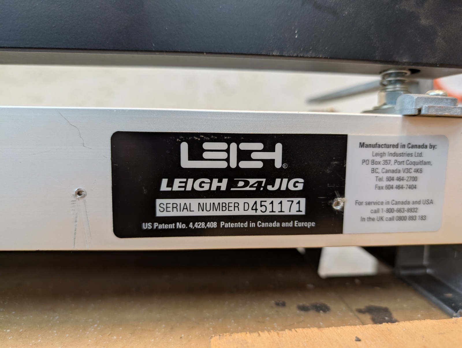 Leigh D4 Dovetail Jig