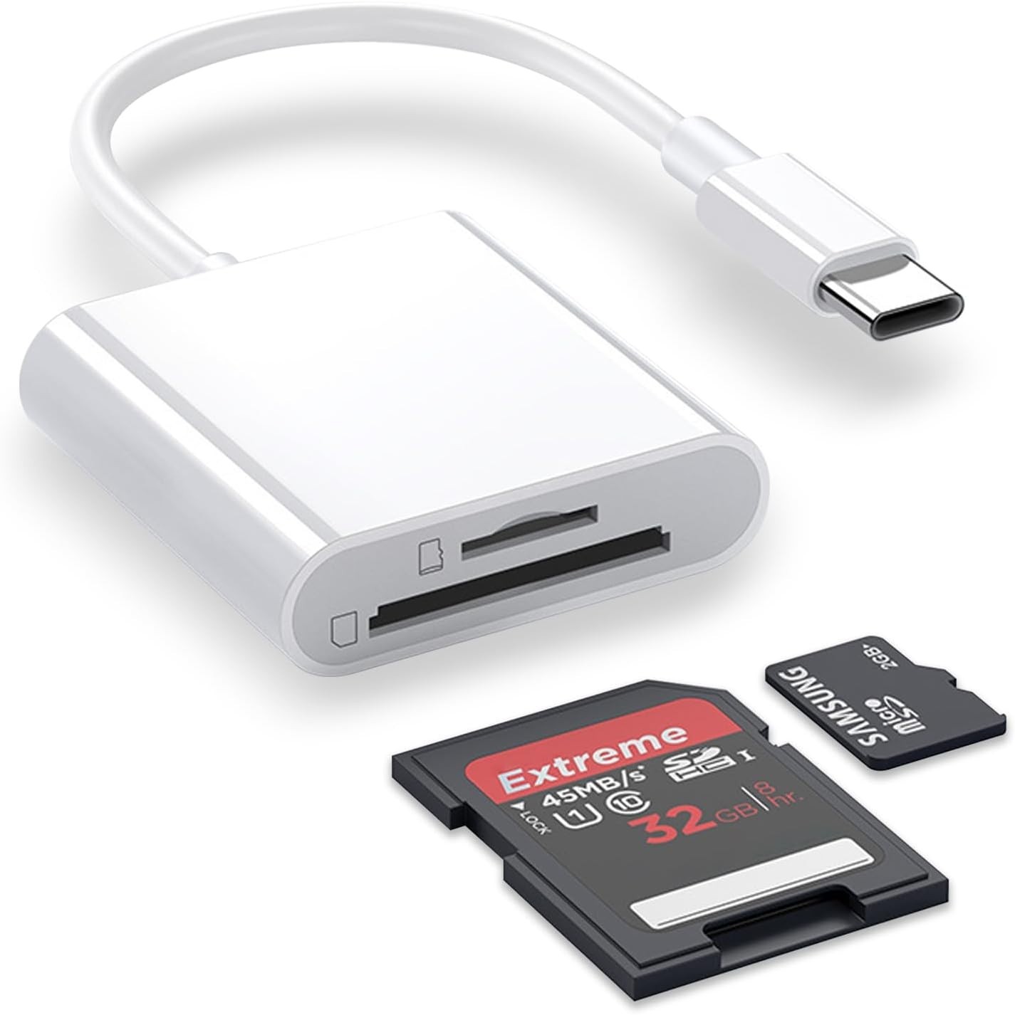 USB-C SD Card Reader for Fast Transfers - Compatible with iPhone 15/16