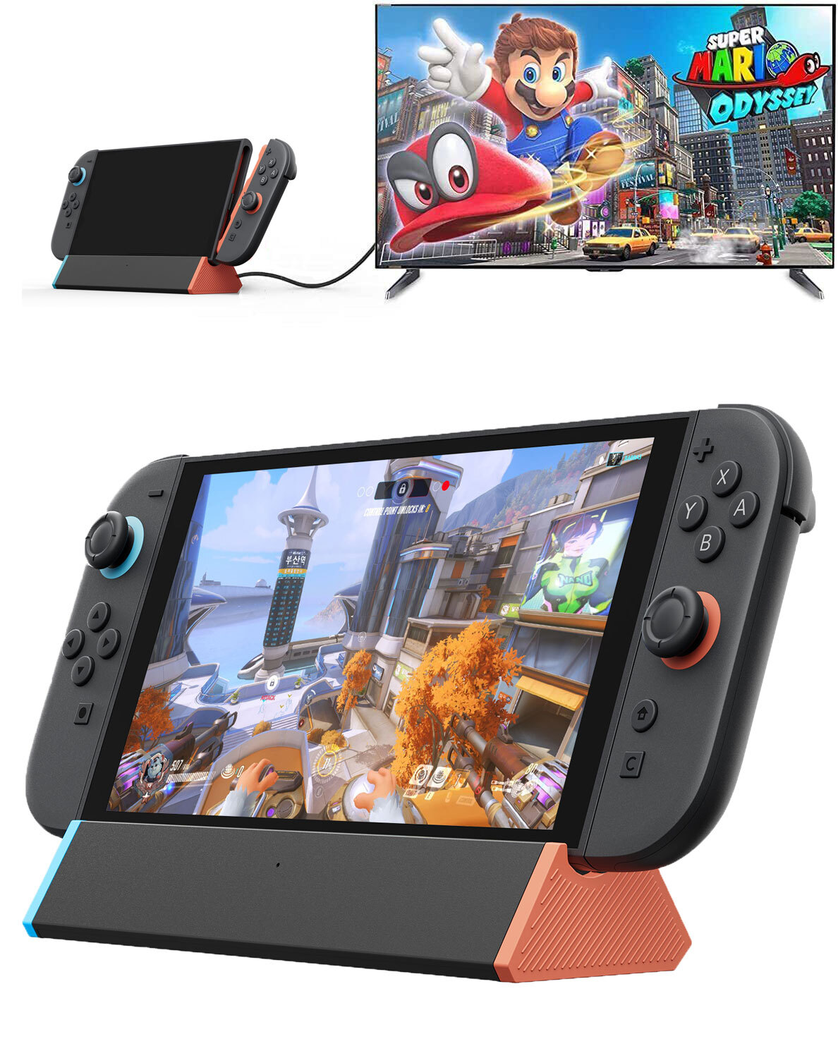TV Docking Station Nintendo Switch 2 2025 / 4K HDMI Adapter Output Type-C USB